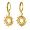 Wholesale wind suower creative personality ear buckle fashion earrings 304 stainless steel