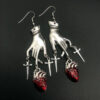oly-fef7b9fd85db6c59e43013f1f5b26f72 Wholesale Gothic Vampire Ghost Bding Heart Earrings Factory Outlet