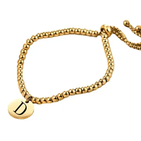 Wholesale Fashion Letter Titanium Steel Bracelets 1 Piece