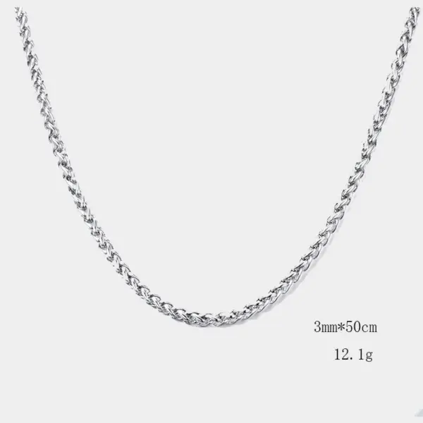 Wholesale Jewelry Simple Style Geometric 201 Stainless Steel Plating Stainless Steel Necklaces