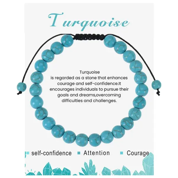 Casual Simple Style Geometric Natural Stone Rope Drawstring Bracelets In Bulk