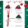 Wholesale Pet Christmas Hat Dog and Cat Christmas Hat Elastic Rope Ready-Made Pendant