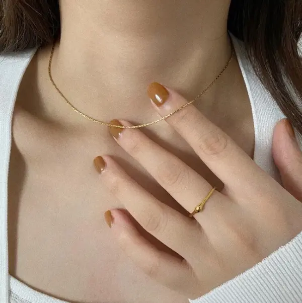 Wholesale PVD Coated Real Gold Plated 18K Gold Heart 304 Stainless Steel Titanium Steel Waterproof Non Tarnish 304 Stainless Steel Titanium Steel Pendant Necklace