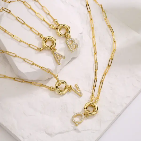 Wholesale Fashion Geometric Copper Necklace