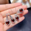 Wholesale Copper Heart Artificial Gemstones Crystal Jewelry Sets