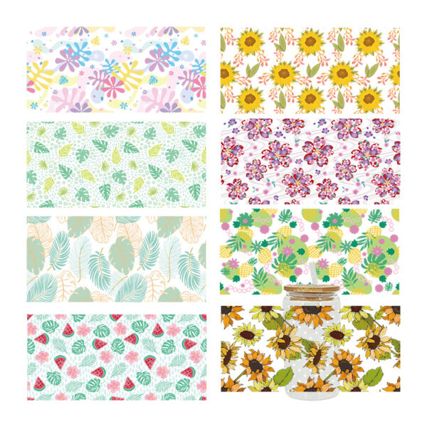 Wholesale New Cartoon printing UV Cup sticker crystal logo pattern 23 cmX11cm in stock