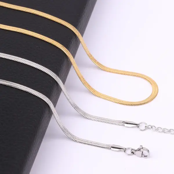 Geometric 304 Stainless Steel Casual Hip-Hop Plating 304 Stainless Steel Necklace