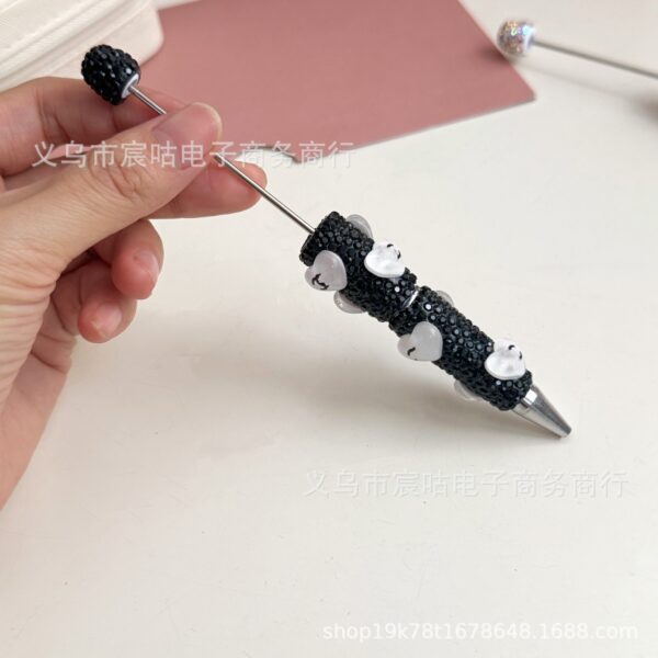 Wholesale Heart-shaped clay beaded pen