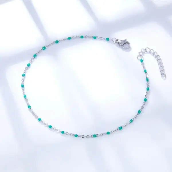 Wholesale Fashion Round Stainless Steel Women's Anklet