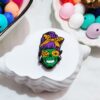 Wholesale e-commerce product: Green Gulu Head Silicone Cartoon Beads, wholesale from the factory, DIY silicone beads.