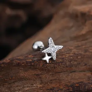 3444 Silver / Ear Studs