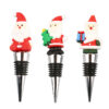 Wholesale Christmas wine stopper Santa Claus wine stopper
