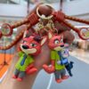 Wholesale Cross-border crazy animal city keychain cartoon doll schoolbag pendant car key chain pendant small gift