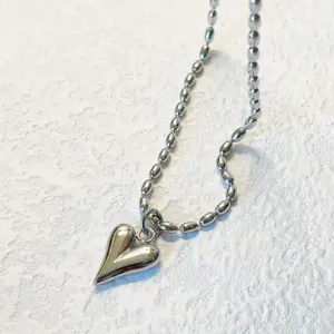 All Steel Color Bead Love Heart