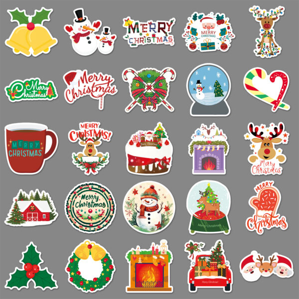 Wholesale 50PCS/PACK Christmas Graffiti Stickers