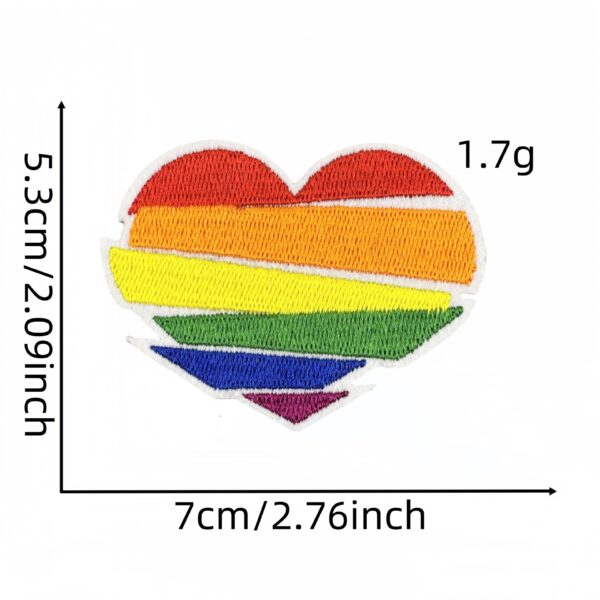 Wholesale New Rainbow Color Embroidered Cloth Sticker Love Palm Patch Color Sun Clothes Dress Embroidered Patch