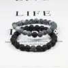 Basic Classic Style Geometric Natural Stone Agate Bracelets