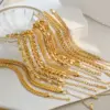 Wholesale Ion Plating (IP) Letter 304 Stainless Steel Classic Style Waterproof Non Tarnish 304 Stainless Steel Lobster Trigger Clasp Closure Chain Bracelet