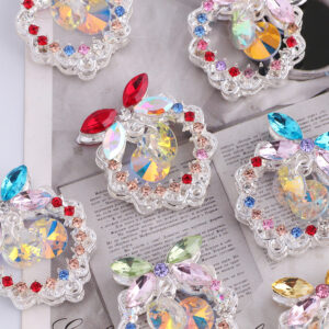 oly-ff716864dc1f3ff6cfa376baa8177fa3 Wholesale 3D bow-shaped crystal alloy rhinestone ball with straight hole