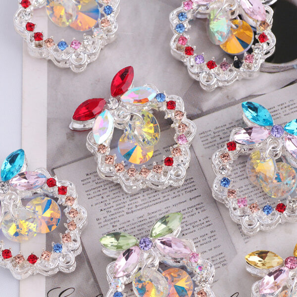 Wholesale 3D bow-shaped crystal alloy rhinestone ball with straight hole