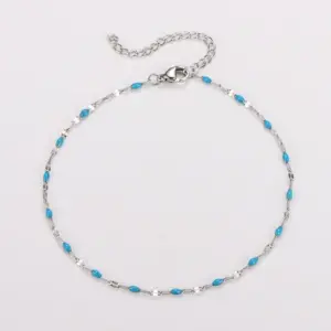 Steel Color - Lake Blue / Lip chain