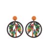oly-ff82b770e1512849986abe58b4085b4a Wholesale New Bohemian Style nut Tree Flower Bird Hollow Earrings Love Earrings Personalized Fashionable European and American Earrings