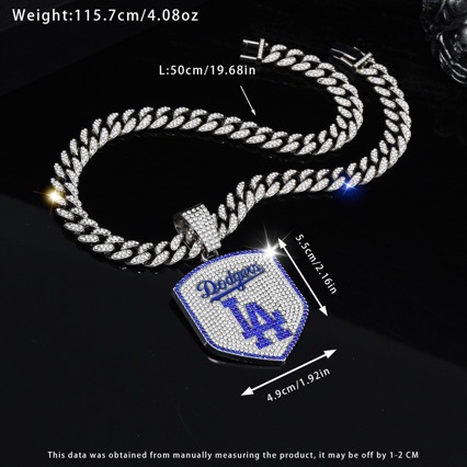 Wholesale Baseball Team Necklace Hip Hop Cuban Chain
