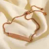 Wholesale Fashion Geometric Titanium Steel 18K Gold Plated Titanium Steel Stainless Steel Bracelets In Bulk