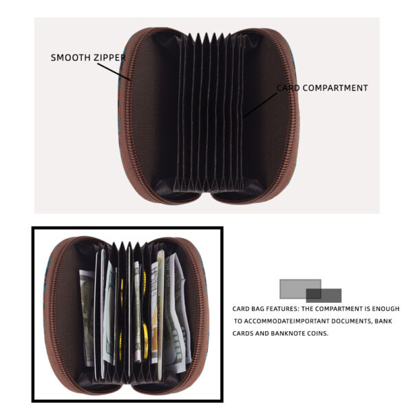 oly-ff8d27b55054270aa0973b3d20bc1733 Wholesale 2025 New European and American Retro Brocade Oxford Cloth Card Bag Lightweight Portable Coin Purse Clutch Bag 9 Card Holder