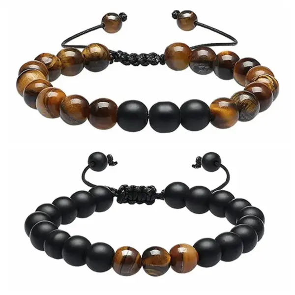 Wholesale Retro Geometric Natural Stone Wholesale Bracelets