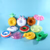 Wholesale Cross-border direct supply Amazon water floating cup holder seaside play drink inflatable Cup holder swimming pool party cup holder