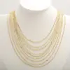 Wholesale Jewelry Simple Style Solid Color 304 Stainless Steel Gold Plated Necklace