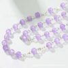Wholesale 6mm glass bead cross rosary prayer chain