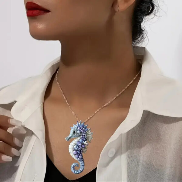 oly-ffcf1821a34059592c36bdf2773fa92a Wholesale Ocean Series Diamond Seahorse Pattern Earrings