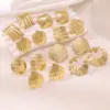Wholesale Style 18K Gold Stainless Steel Compression Oil Earrings Irregular Stainless Steel Stud Earrings