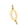 Wholesale Factory wholesale sply direct fashion personality trend diy jewelry 26 letters gold and down hole stainless steel pendant