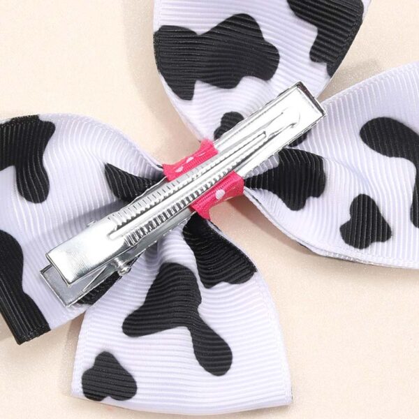 oly-ffffb22db617f98a2e74b35c51ad7e3a Wholesale Cow Pattern Bow Hairpins pular Kidsren's Bow Hair