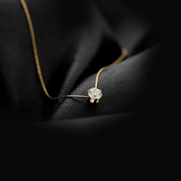Wholesale PVD Coated Real Gold Plated 18K Gold Round 304 Stainless Steel Korean Style Waterproof Non Tarnish 304 Stainless Steel Necklace Pendant
