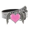 oly-0020d893a020ed0c97d250fbf71e89cf Wholesale Pink love wings belt Women's peach heart pu leather jeans belt ethnic style personalized retro belt