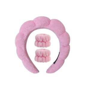 Pink headband 1 wristband 2 (three rubber bands)