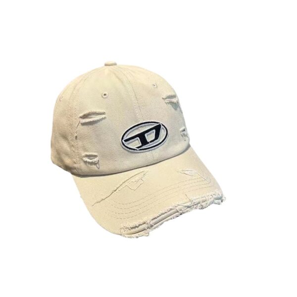 Wholesale D standard letter baseball cap ripped hat popular brand Celebrity Celebrity same style peaked cap spring and summer sun protection hat