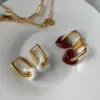 Wholesale 1 Pair Retro Simple Style Heart Shape Plating 304 Stainless Steel Drop Earrings