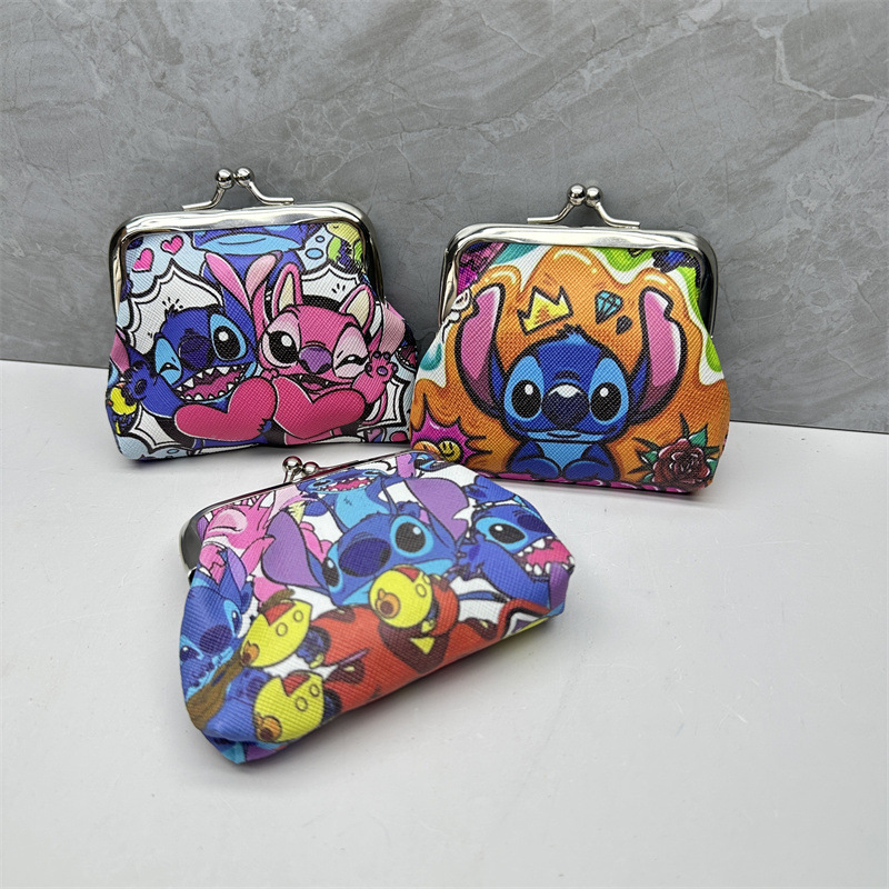 Wholesale Foreign Trade Stitch Coin Purse Blue Long Ears Stitch Star Baby Earphone Bag Short Coin Storage Bag