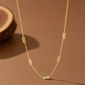 X01020-Infinite Eight-Necklace- Gold