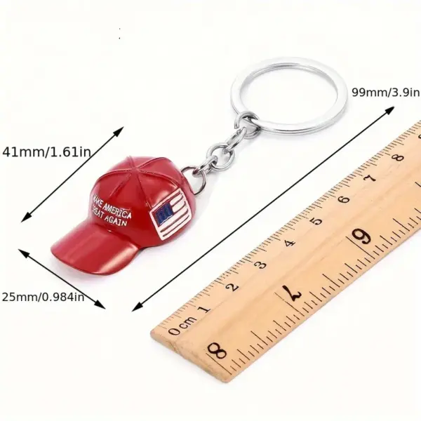 Wholesale American Flag Key Chain Made Of Durable Zinc Alloy, Stylish And Patriotic Accessory