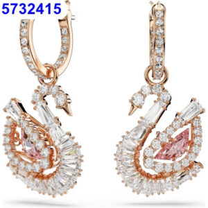New smart pink swan earrings