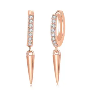 Rose Gold White Stone