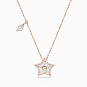 Brilliant five-pointed star necklace