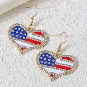 National Flag Earrings