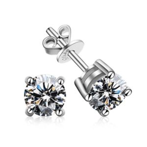 s925 silver high carbon stone / 60 points (5.5mm)